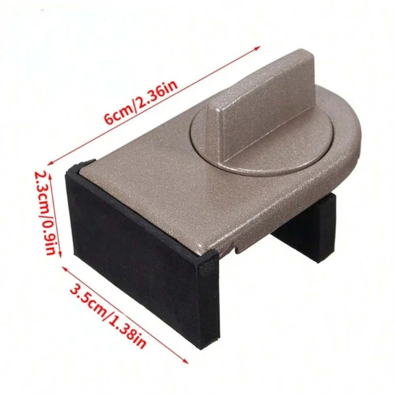 Adjustable Aluminum Alloy Sliding Window Safety Lock Anti-Theft Anti-Pinch No-Drill Lock for Home Child Safety AntiFall Limiter