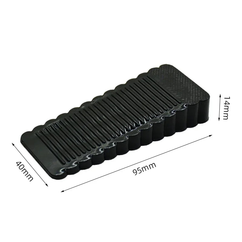 Reusable Silicone Door Stopper Non-Slip Wedge Child Safety Prevents Slamming And Pinching for Home And Office.