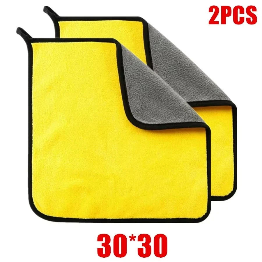 3/5/10Pcs Car Wash Microfiber Towel 30*30CM / 30*60cm Car Cleaning Drying Cloth Care Cloth Car Wash Towel Kitchen Towel