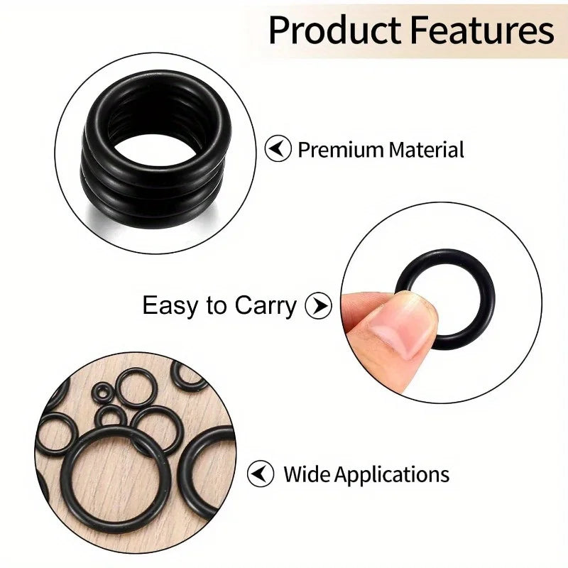 Durable Rubber O-Ring Set for Car Wash - Fit, Leakproof Seal for Water Gun & Faucet Connectors