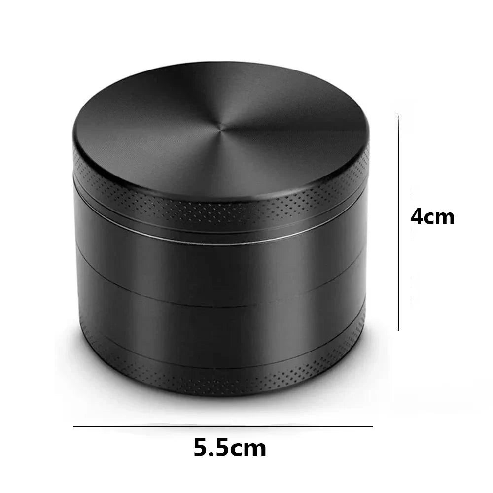 Spice Grinder 4 Piece Grinder Includes Stainless Steel Screen,Pollen Scraper Grass Tobacco Grinder Smoking Cigarette Accessories