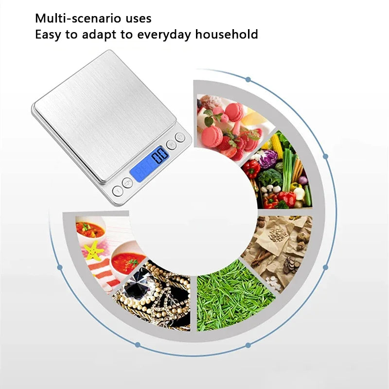Portable 3000g/0.1g Lcd Digital Kitchen Scale Weighing In Grams And Ounces Used For Kitchen Weighing Jewelry Scale Food Scale