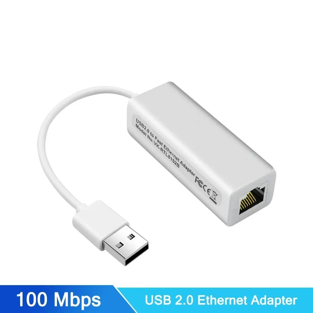 10/100/1000Mbps USB 3.0 Wired USB TypeC To Rj45 Lan Ethernet Adapter RTL8153 Network Card for PC Macbook Windows Laptop