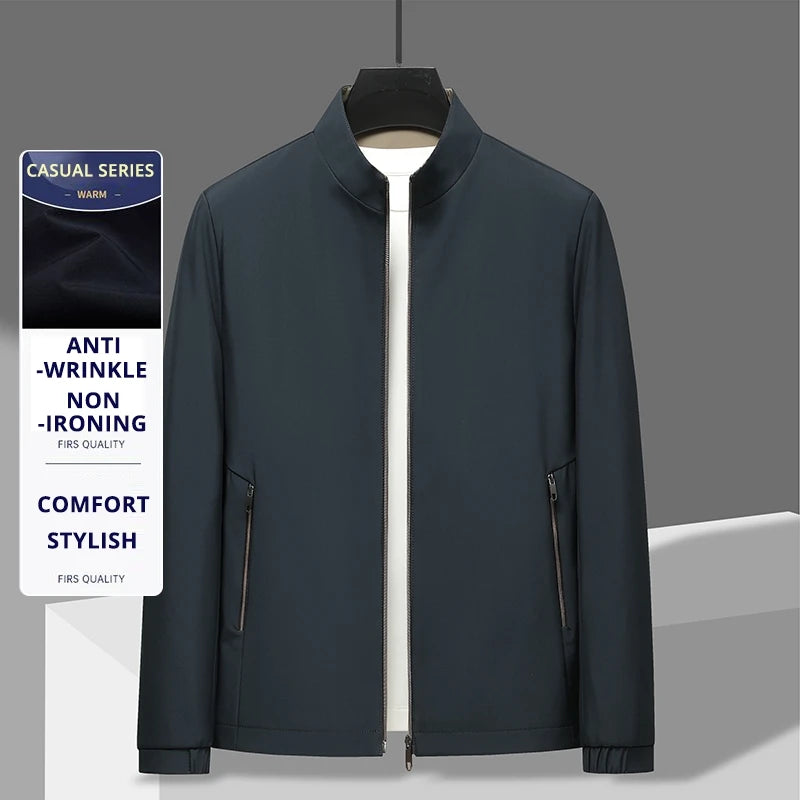 Top Quality New Men's Stand Collar Jacket Lightweight Windbreaker Outdoor Jacket Coats Soft Shell Autumn Casual Outerwear 2026