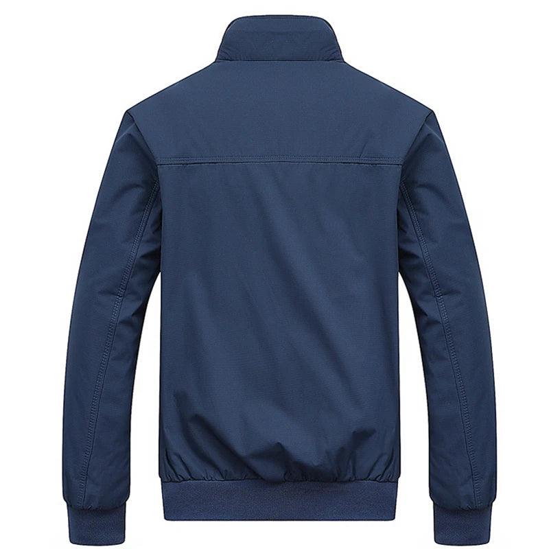 Spring Autumn Casual Solid Fashion Slim Bomber Jacket Men Overcoat New Arrival Baseball Jackets Men's Jacket M-6XL 8XL Top