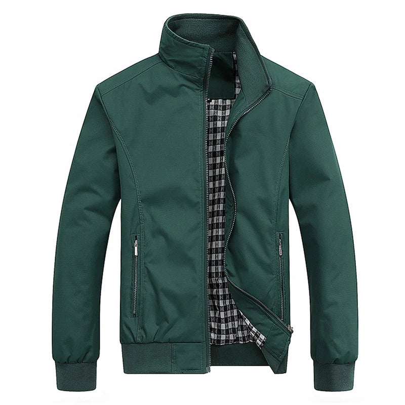 Spring Autumn Casual Solid Fashion Slim Bomber Jacket Men Overcoat New Arrival Baseball Jackets Men's Jacket M-6XL 8XL Top