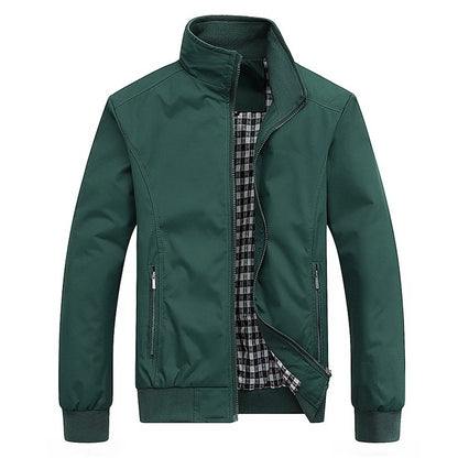 Spring Autumn Casual Solid Fashion Slim Bomber Jacket Men Overcoat New Arrival Baseball Jackets Men's Jacket M-6XL 8XL Top