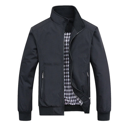 Spring Autumn Casual Solid Fashion Slim Bomber Jacket Men Overcoat New Arrival Baseball Jackets Men's Jacket M-6XL 8XL Top