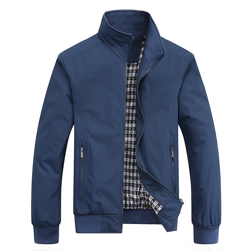 Spring Autumn Casual Solid Fashion Slim Bomber Jacket Men Overcoat New Arrival Baseball Jackets Men's Jacket M-6XL 8XL Top