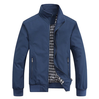 Spring Autumn Casual Solid Fashion Slim Bomber Jacket Men Overcoat New Arrival Baseball Jackets Men's Jacket M-6XL 8XL Top