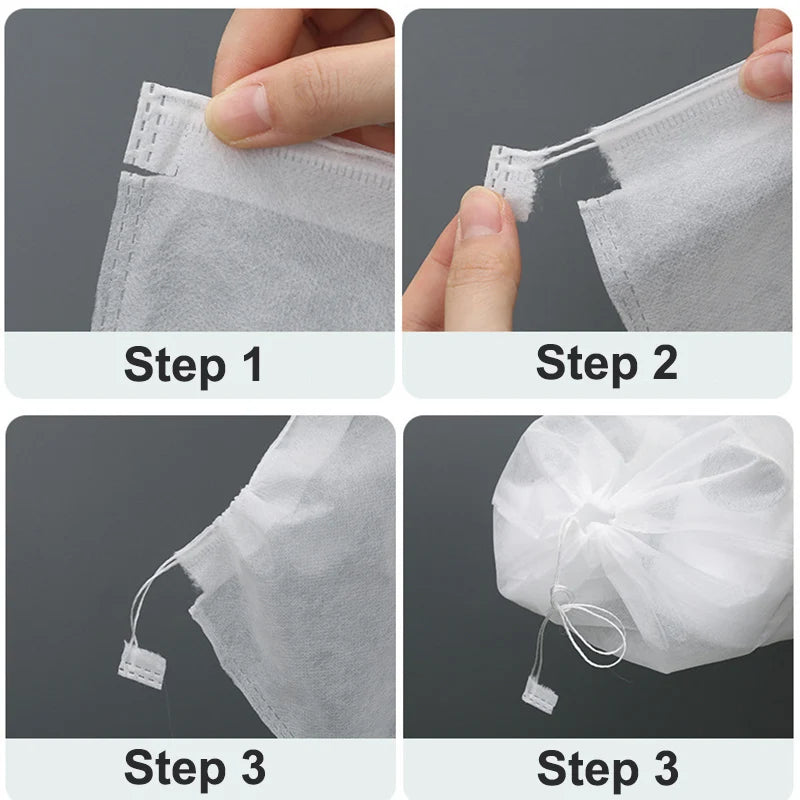 20/30/50Pcs Shoe Dust Covers Set Drawstring Clear Portable Shoe Storage for Sundries Dustproof Shoe Cover Bags Drying Shoes Prot