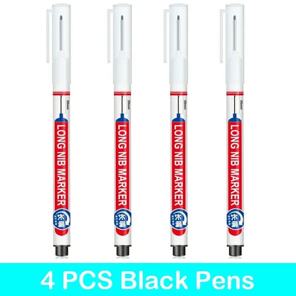 4PCS 20mm Deep Hole Long Nib Multi-Purpose Head Markers for Metal Perforating Pen Woodworking Decoration Art Supplies
