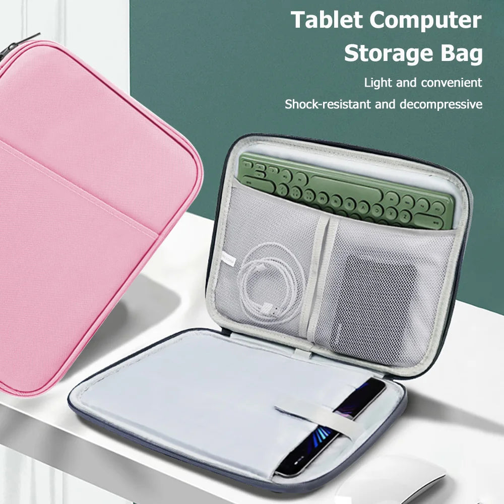 Tablet Sleeve Pouch For iPad Pro 11 2024 11 Inch Air 11 Air 6th Gen Handbag Sleeve Case For IPad Air 13 Pro13 12.9 Dustproof Bag