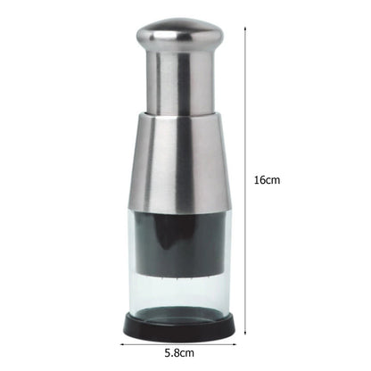 Stainless Steel Manual Hand Chopper Kitchen Tools Garlic Chopper Vegetable Slicer Mini Mincer Crusher for Garlic Ginger Herb Nut