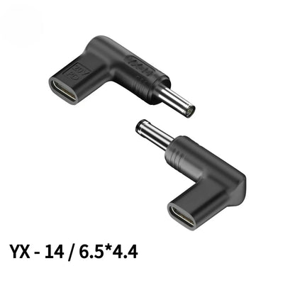 20V100W Laptop Power Adapter Connector DC Plug USB Type C Female to DC Male Jack Converter for Hp Dell Asus Acer Lenovo Notebook