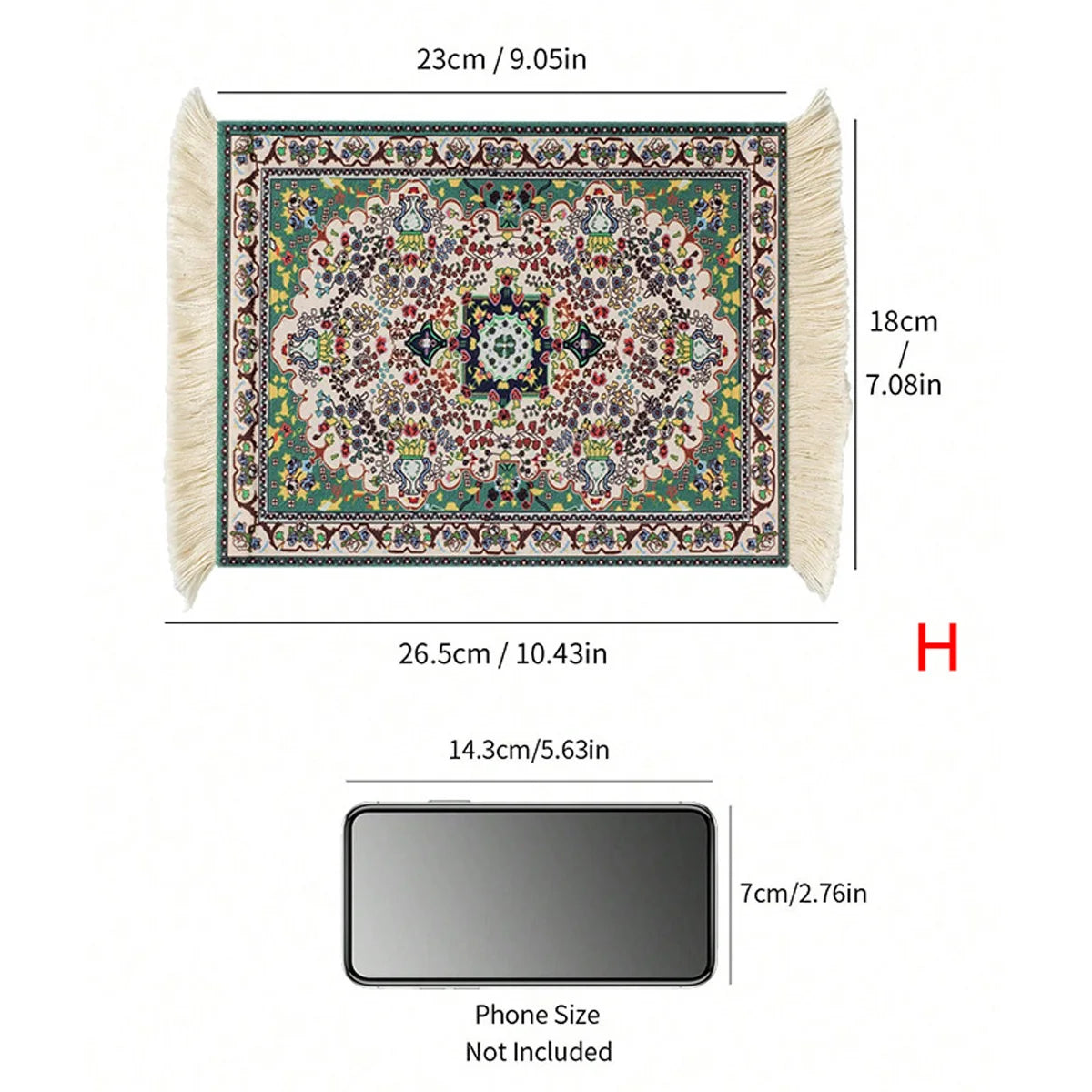 1pc Coffee Mat, Bohemian Style Coffee Pad Cup Mat, Multi-purpose Anti-slip Placemat, Coaster Coffee Accessories