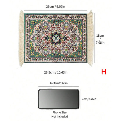 1pc Coffee Mat, Bohemian Style Coffee Pad Cup Mat, Multi-purpose Anti-slip Placemat, Coaster Coffee Accessories