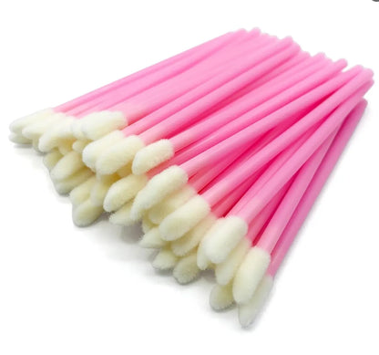 50pcs Disposable Lip Brushes Eyelash Applicator Mascara Wands Brush Lipstickers Wands  Makeup Tools EyelashExtension Supplies