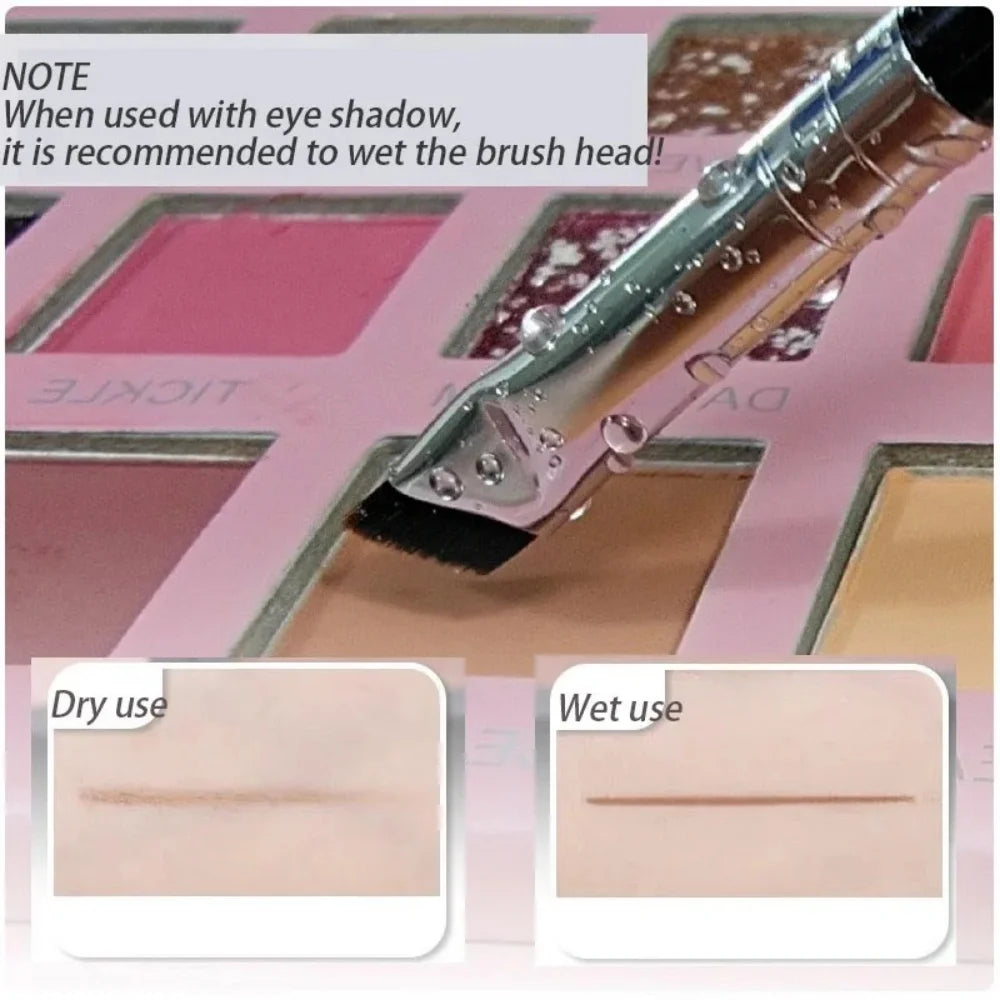 1/2/5Pcs Ultra Thin Fine Angle Flat Eyebrow Brush Eyeliner Brush Upgrade Blade Under The Eyes Place Precise Detail Eyebrow Brush