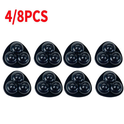 4pcs Paste Universal Wheel No Noise Self Adhesive Universal Pulley Rotating Wheels for Trash Can Bottom Kitchen Small Appliances