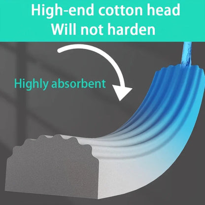 Mini Mop Self Squeeze Mop Powerful Folding Household Clean Tools No Hand Wash Strong Absorbent Mop for Bathroom Kitchen Desktop