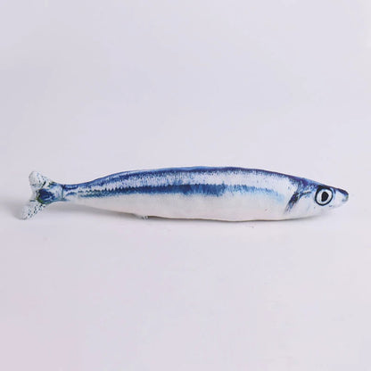 1Pcs/2Pcs Catnip Fish Cat Toys Soft Linen Bite-Resistant Plush Fish Interactive Chew Toys for Indoor Cats Pet Supplies