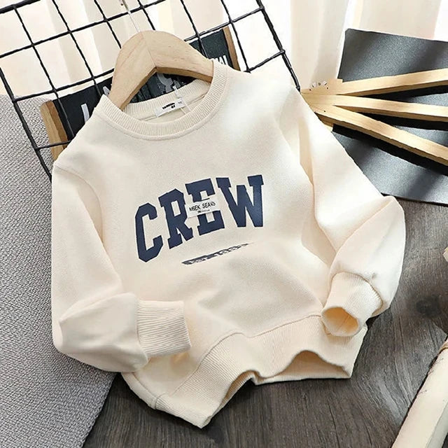 Spring Kids Sweatshirt For Toddler Boys Girls Top Clothes Autumn Cotton Long Sleeve T-Shirt Children Clothes 1-8Yrs Boys Clothes