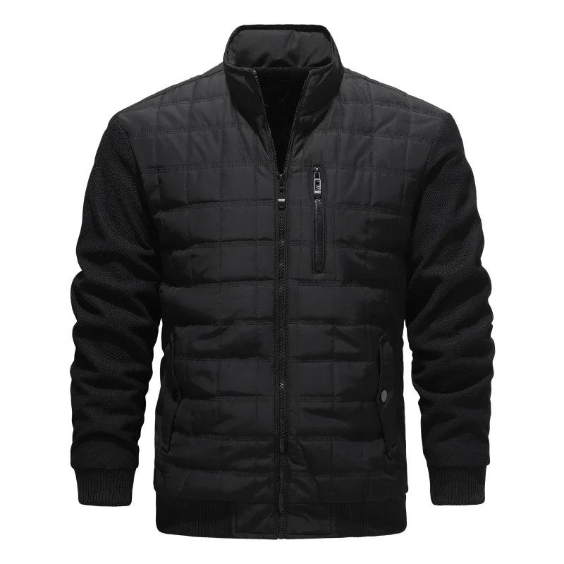 Cotton Padded Baseball Collar Jacket Men's Autumn and Winter New Style Business Windproof Casual Jacket Cotton Jacket Clothes