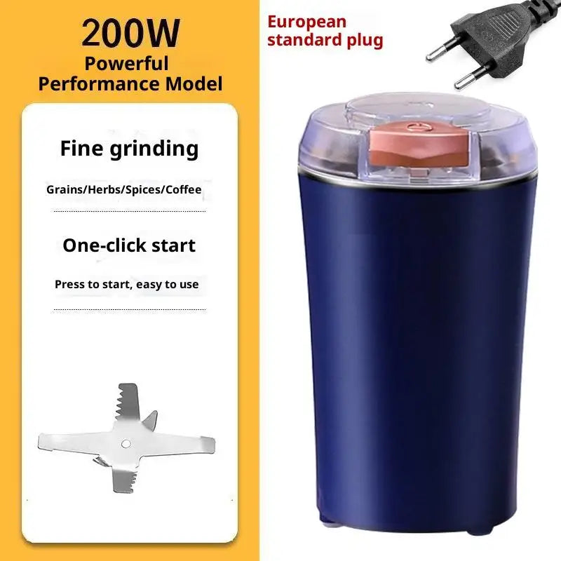 Portable Coffee Grinder Food Grinder 500ML 8 Blades Multipurpose Fine Grinder Crusher Pepper Grinder