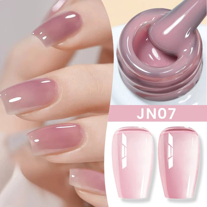 BORN PRETTY 83 Colors 10ml Jelly Nude Gel Nail Polish Autumn Amber Semi Transparent Manicure Soak off UV LED Nails Gel Varnish
