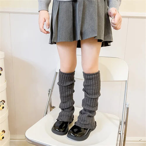 Fashion Children's Leg Warmers Knitted Soft Leg Warm Long Socks Kids Girls Elegant Warm Socks Accessories  Winter Autumn 3-12Yrs
