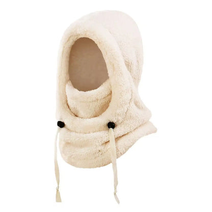 Integrated cold-proof hat and scarf, winter cold-proof ear-protecting and windproof face mask for boys and girls aged 3 to 10