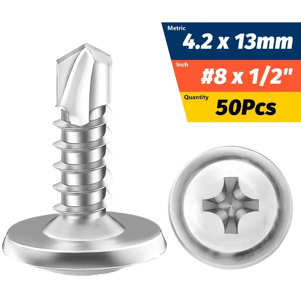 Self-Tapping Sheet Metal Screws   Truss Head High-Strength Quick Tapping Screws Lath to Metal #8 M4.2