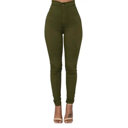 Fall New Women's Black High Waist Skinny Jeans Fashion Stretch Slim Denim Pencil Pants Female Casual Trousers S-2XL