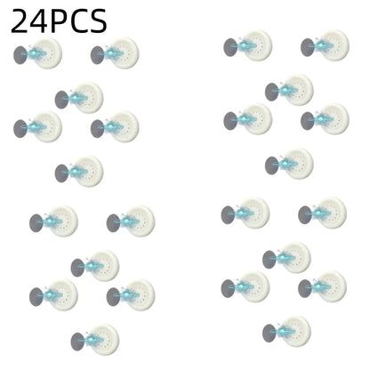 3/6pcs No Drill Magnetic Remote Holder - Wall Mount for TV/AC/DVD Remotes, White Space-Saving Design