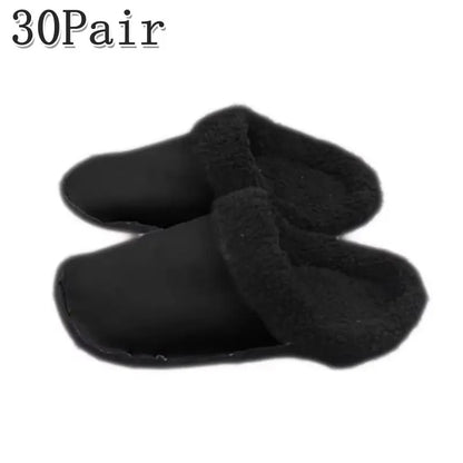 1pair Hole Shoes Velvet Liner Winter Warm Shoes Covers Thickened Soft Shoes Cover Detachable Cotton Sleeve Plush Inner Liner