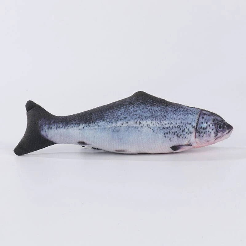 1Pcs/2Pcs Catnip Fish Cat Toys Soft Linen Bite-Resistant Plush Fish Interactive Chew Toys for Indoor Cats Pet Supplies