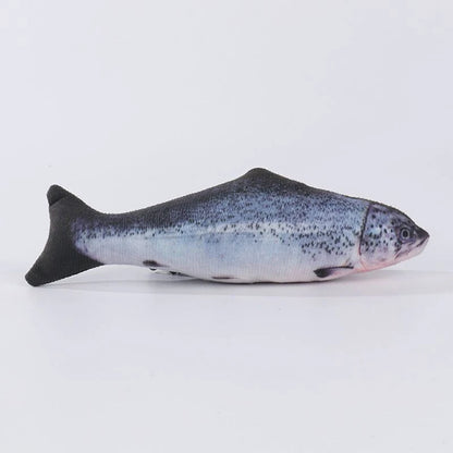 1Pcs/2Pcs Catnip Fish Cat Toys Soft Linen Bite-Resistant Plush Fish Interactive Chew Toys for Indoor Cats Pet Supplies