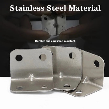 20PCS L-Shaped Corner Code 90 Degree Laminated Furniture Plate Hardware Right Angle Bracket Cabinets Small Connectors