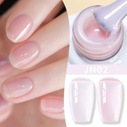 BORN PRETTY 83 Colors 10ml Jelly Nude Gel Nail Polish Autumn Amber Semi Transparent Manicure Soak off UV LED Nails Gel Varnish
