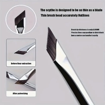 1/2/5Pcs Ultra Thin Fine Angle Flat Eyebrow Brush Eyeliner Brush Upgrade Blade Under The Eyes Place Precise Detail Eyebrow Brush
