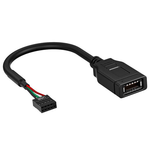 Portable USB2.0 9PIN To Type E Motherboard Header Adapter Cable Featuring Front Type C Connectors For Easy Access 86HC