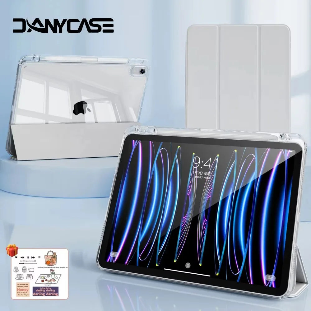 For iPad 10th Generation Case iPad 10.2 7 8 9th Gen Cover For iPad Air 4 5 6 10.9 11 12.9 13 M2 M3 M4 9.7 Mini6 7 11th（A16）Case