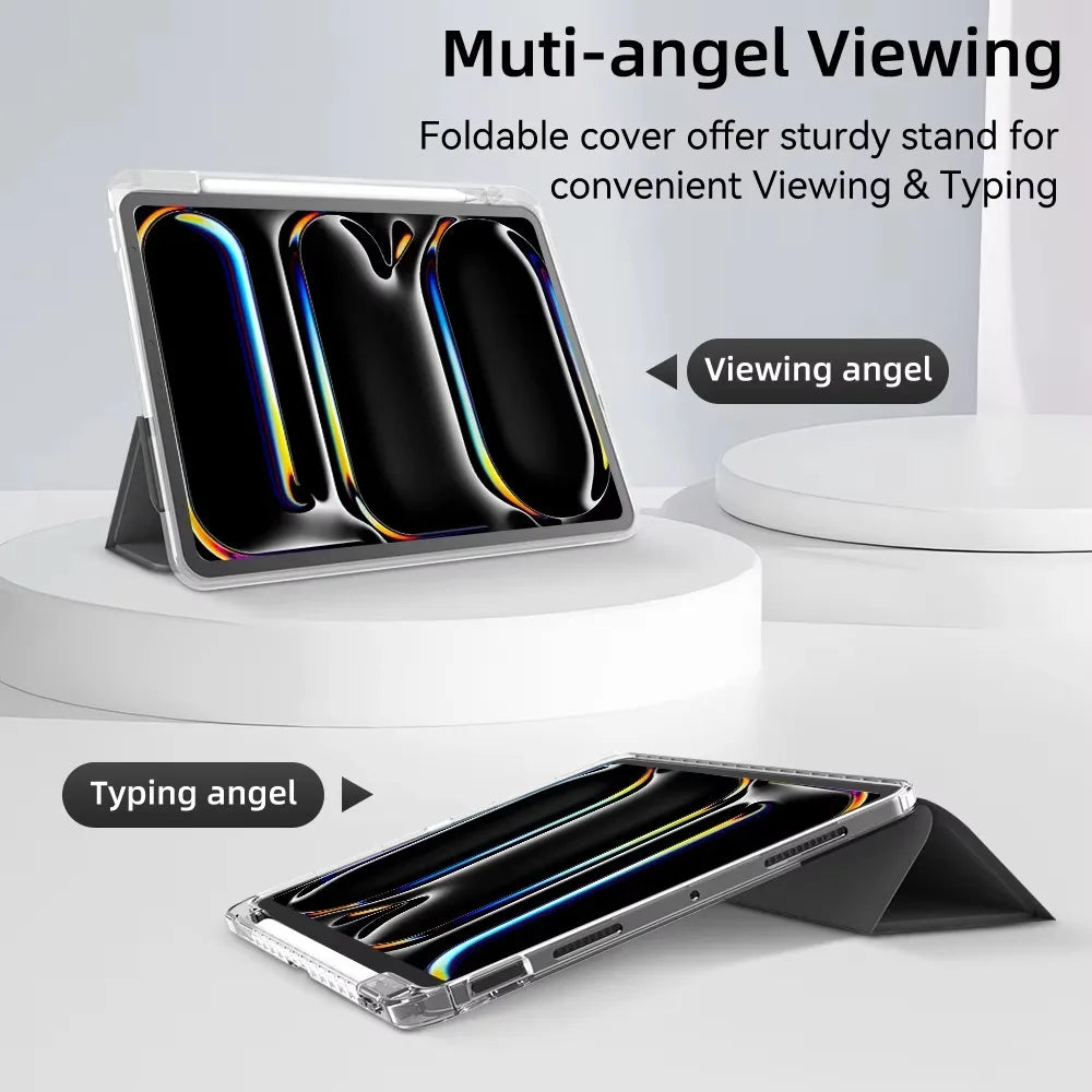 For iPad 10th Generation Case iPad 10.2 7 8 9th Gen Cover For iPad Air 4 5 6 10.9 11 12.9 13 M2 M3 M4 9.7 Mini6 7 11th（A16）Case