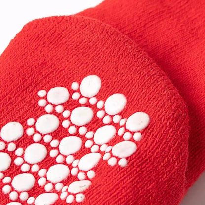 Baby Boys Girls Christmas Red Socks Spring Autumn Winter Anti Slip Cotton Soft Cartoon Floor Sock with Santa Claus Snowman Decor