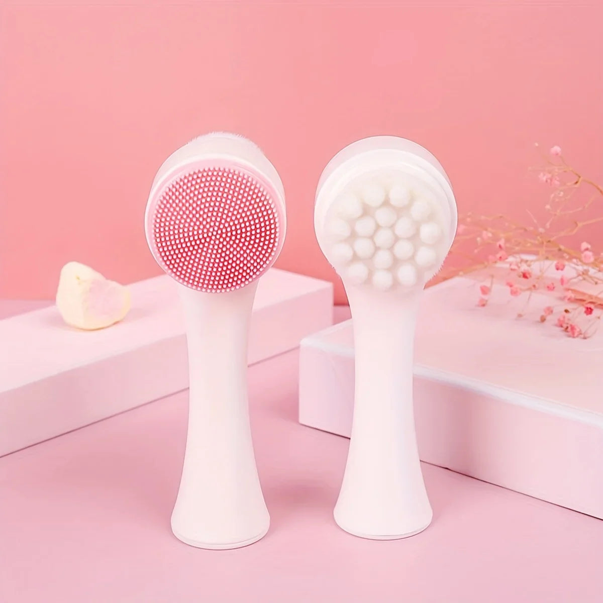 Silicone Pet Paw Cleaner & Massage Brush Dual-Sided Dog Grooming Tool for Healthy Coats and Claws Dog&Cat Foot Cleaner Tools 1pc