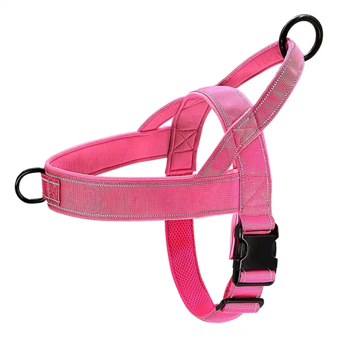 Tactical No-Pull Dog Harness for Large Breed: Heavy-Duty Vest with Reflective Strip, Adjustable & Padded for Control and Pullers