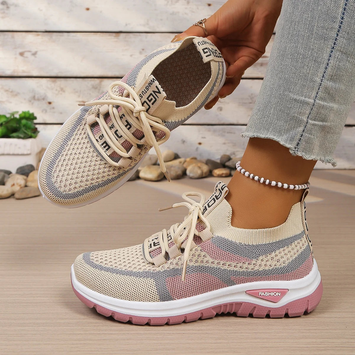 Women's Shoes Autumn 2026 Casual Sneaker New Style Two‑Color Single Shoes Versatile Fashionable Work Shoes Free Shipping