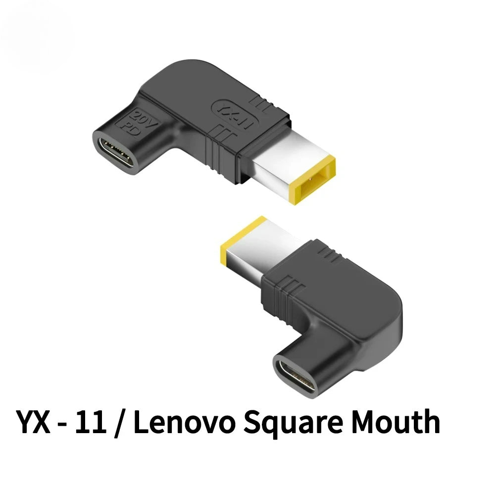 20V100W Laptop Power Adapter Connector DC Plug USB Type C Female to DC Male Jack Converter for Hp Dell Asus Acer Lenovo Notebook