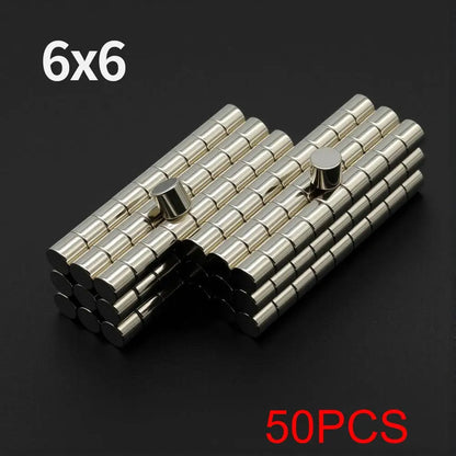 Powerful Neodymium Magnet N35 NdfeB Permanent Magnetic imanes Round Super Strong Fridge Magnets DIY 6x1 6x2 5x1 5x3 4x1.5 4x2